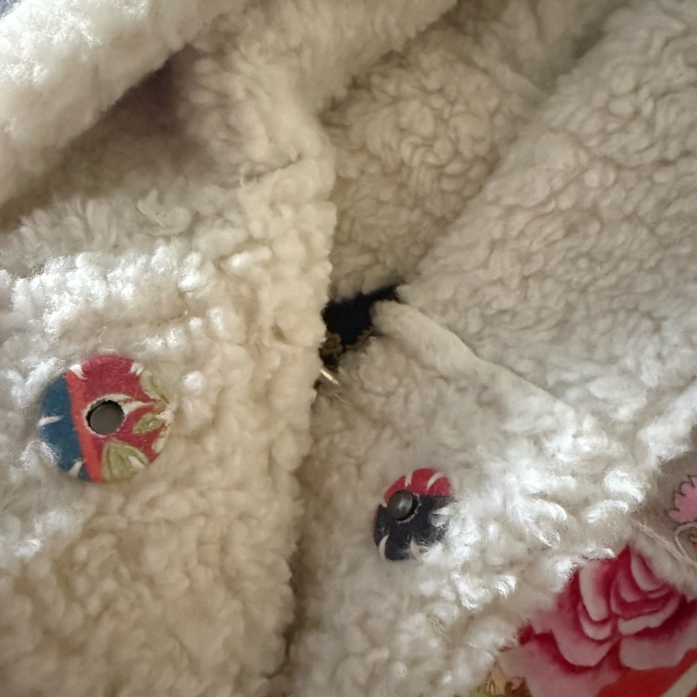 Johnny Was Multicolor Patchwork Teddy Jacket-Kerr… - image 8